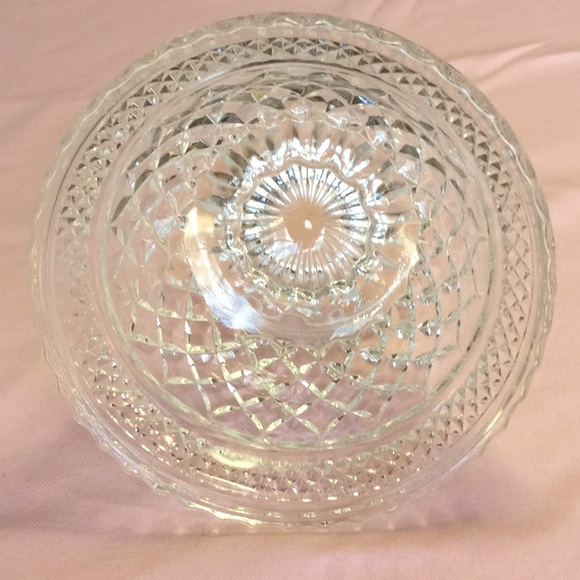 FINAL SALE PRICE Cut Glass Compote & Grape Cluster  Bowl - Picture 3 of 5